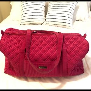 Pink Vera Bradley duffel bag
